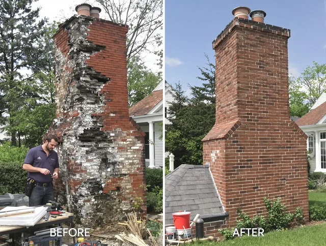 Pasadena Chimney Sweep performing a full chimney restoration in Pasadena, CA