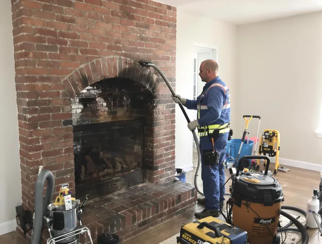 Pasadena Chimney Sweep expert performing detailed chimney sweep in Pasadena, CA