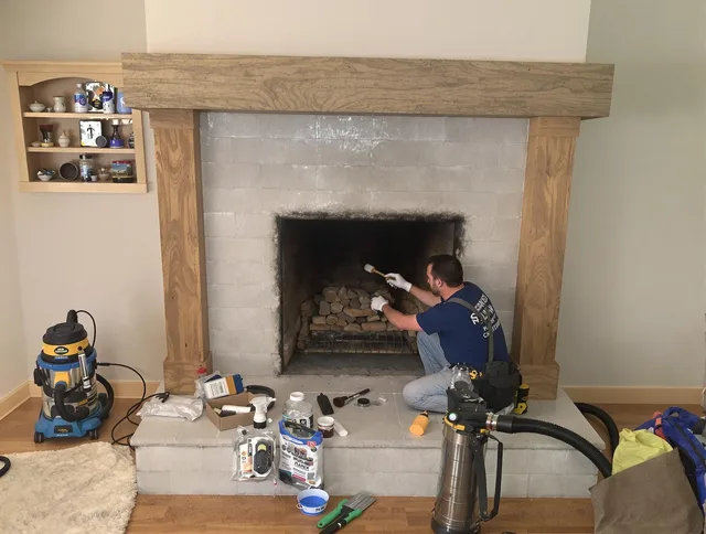 Detailed creosote removal process by Pasadena Chimney Sweep in Pasadena, CA