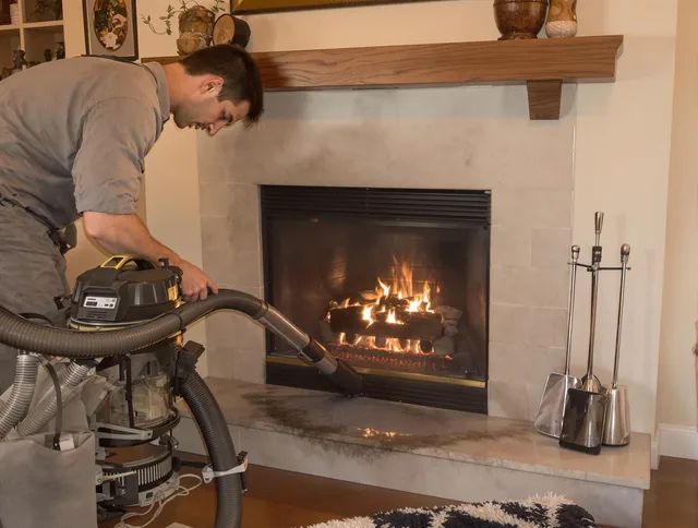 Routine fireplace upkeep by Pasadena Chimney Sweep in Pasadena, CA