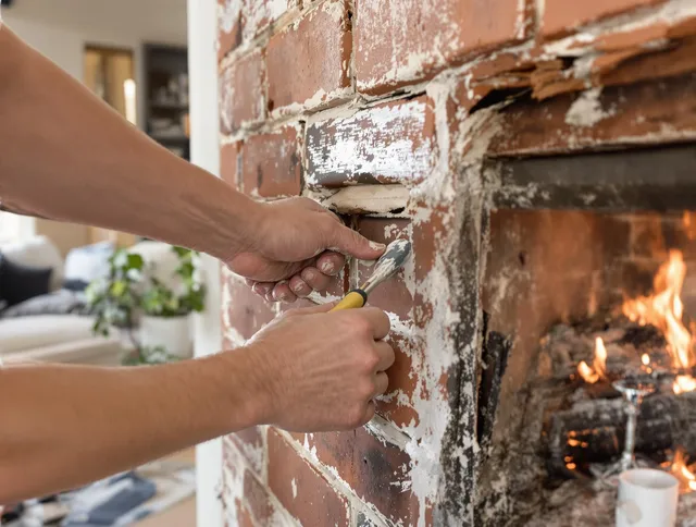 Routine fireplace repair by Pasadena Chimney Sweep in Pasadena, CA