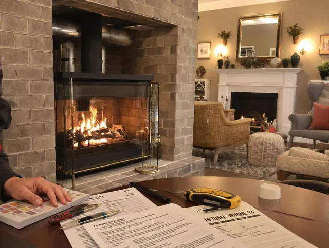 Pasadena Chimney Sweep verifying fireplace safety measures in Pasadena, CA